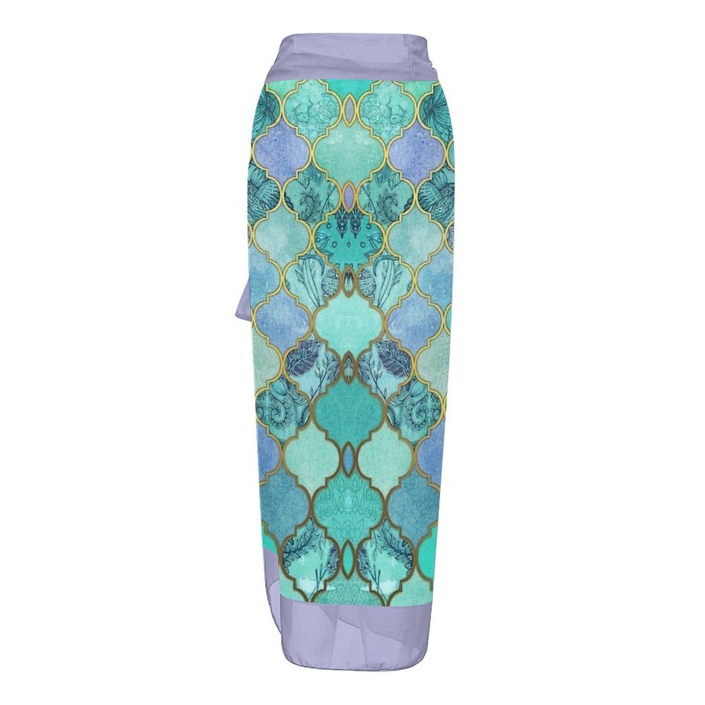 Casual Printed One Piece Swimsuit And Cover Up 2306102203