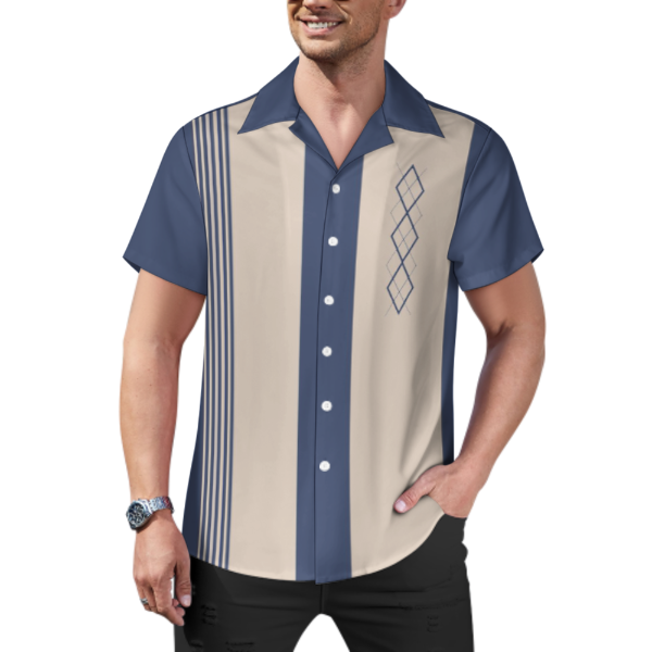 Men's Hawaiian Print Casual Shirt 2304104803