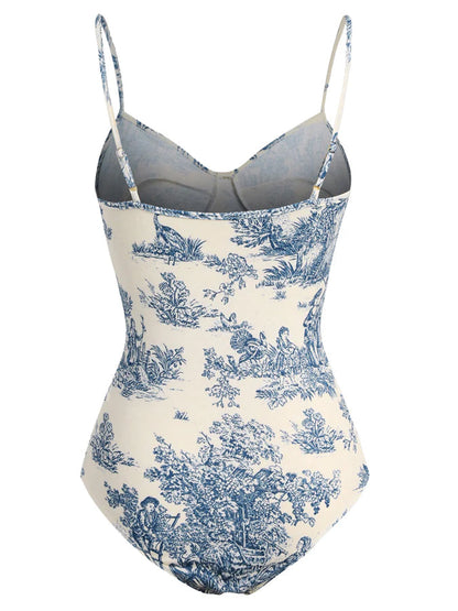Printed Simple Fashion One Piece Swimsuit