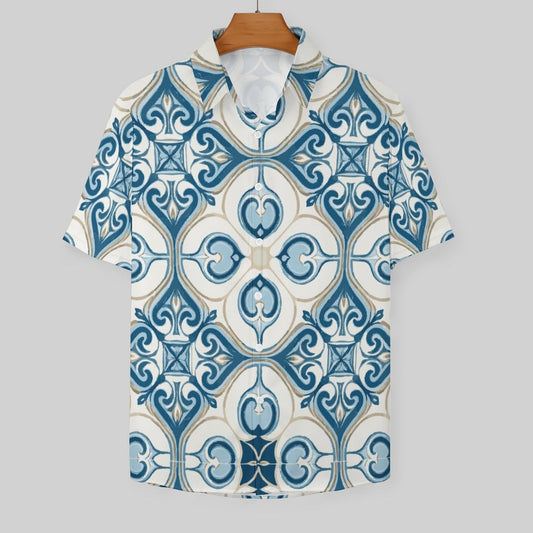 Men's Fashion Casual Printed Short Sleeve Shirts 2306100441
