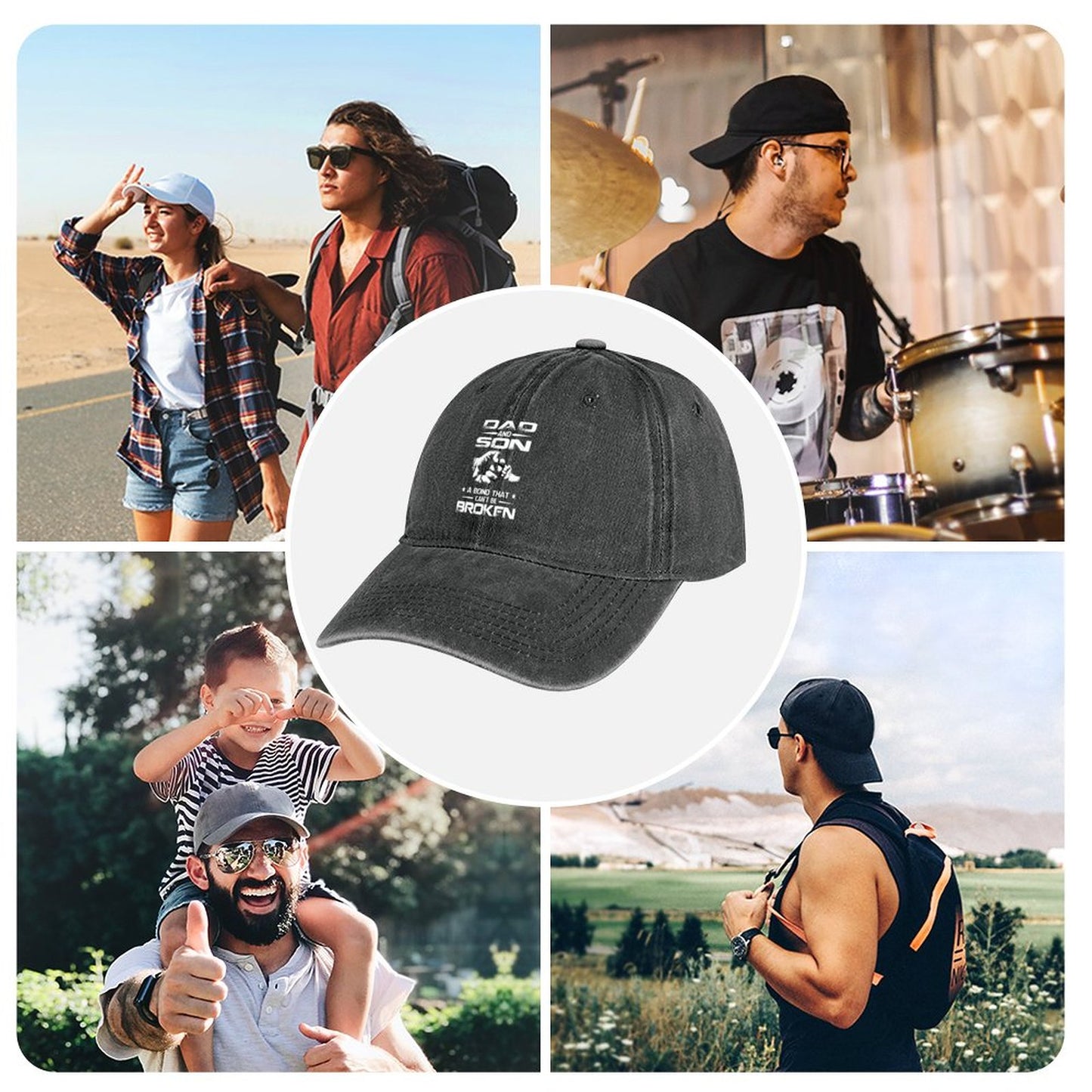 JOC Washed Denim Baseball Cap 2305102554