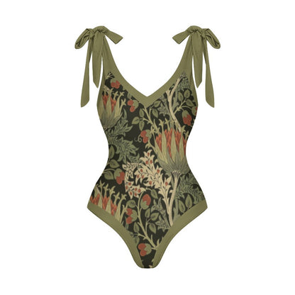 Casual Printed One-Piece Swimsuit And Cover Up 2305102692