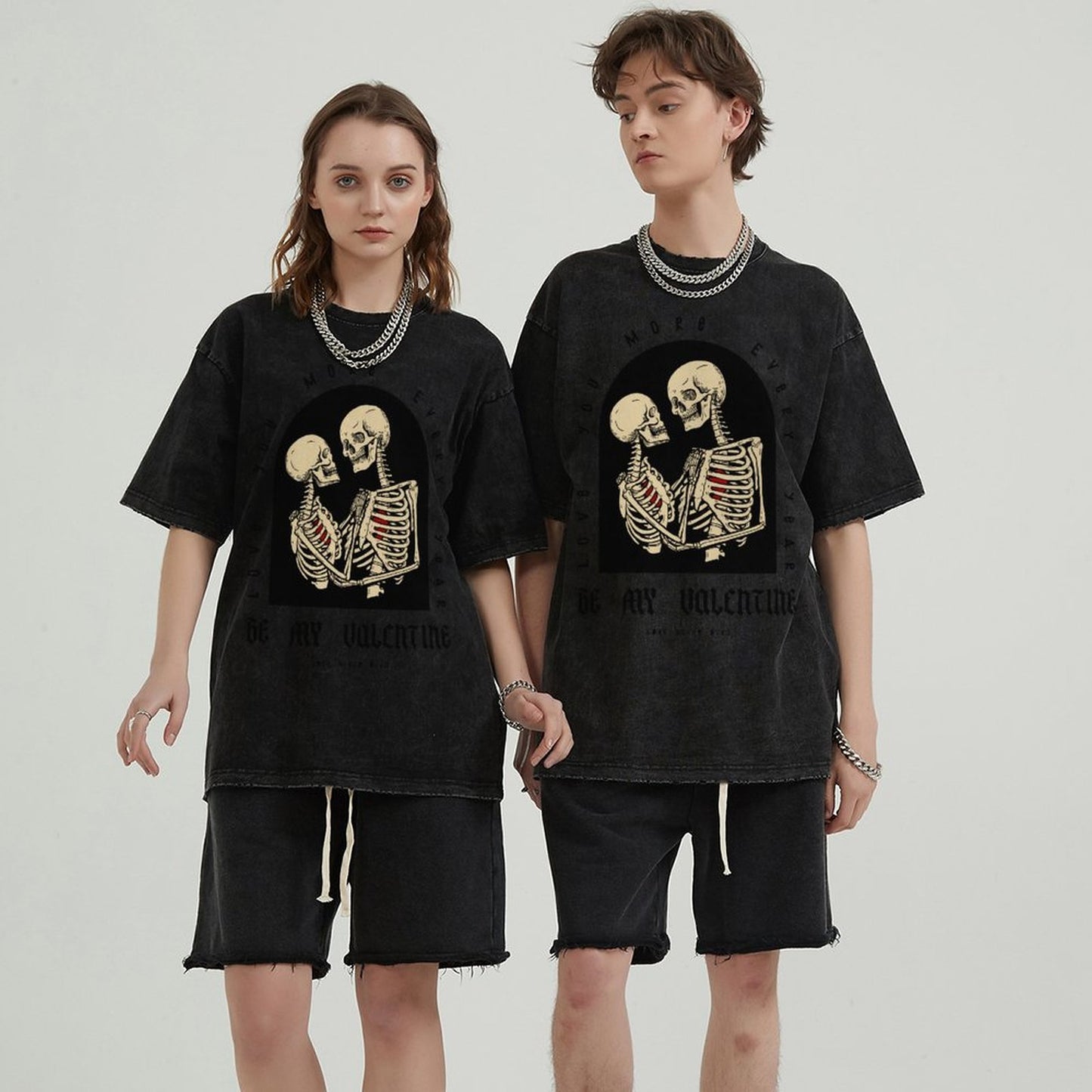 Unisex Vintage Solid Wash T-Shirts 2305102637