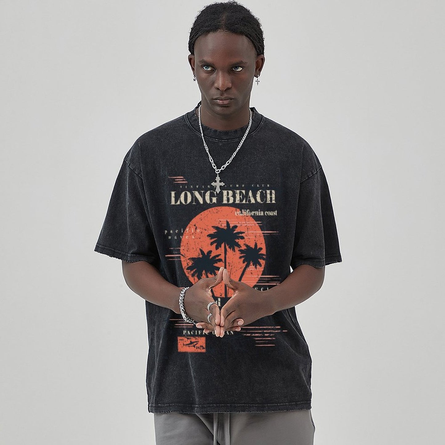 Unisex Vintage Solid Wash T-Shirts 2305101930