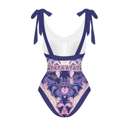 Casual Printed One Piece Swimsuit And Cover Up 2305105541