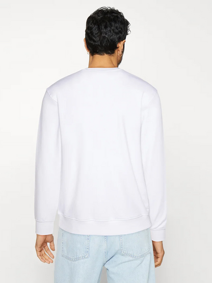 Men's Letter Round Neck Casual Printed Long Sleeve Sweatshirt