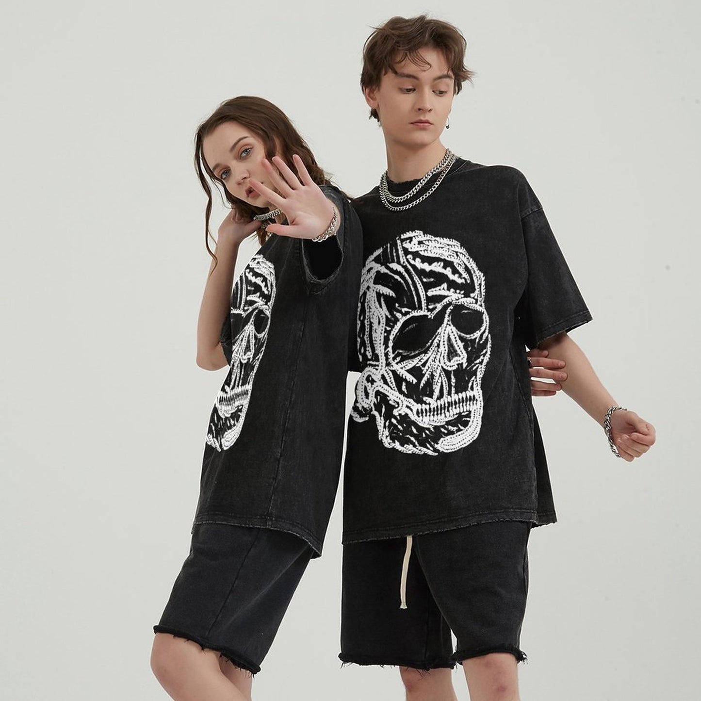 Unisex Vintage Solid Wash T-Shirts 2305101628