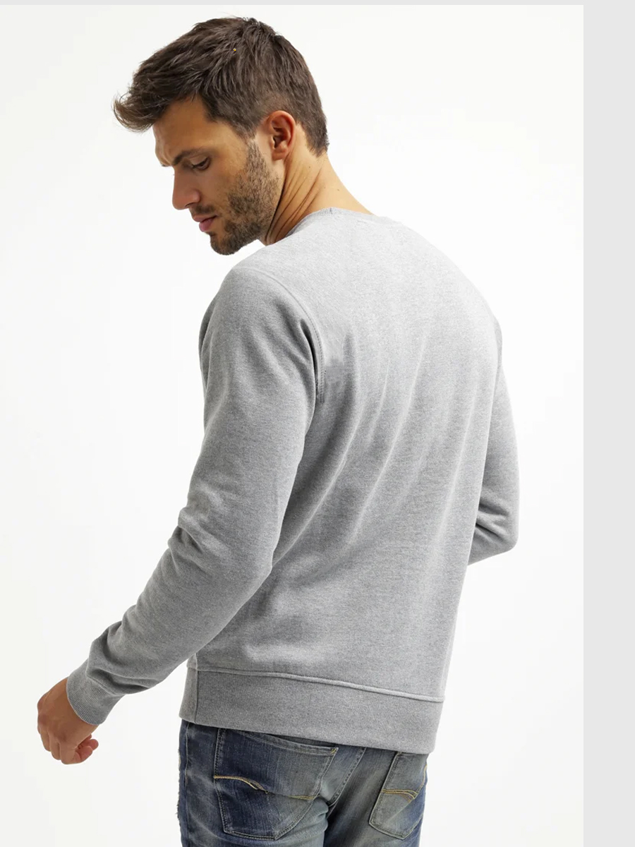 Men's Round Neck Casual California Printed Long Sleeve Sweatshirt