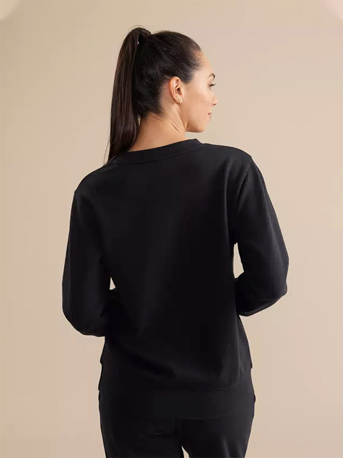 Unisex Round Neck Casual Skeleton Printed Long Sleeve Sweatshirt