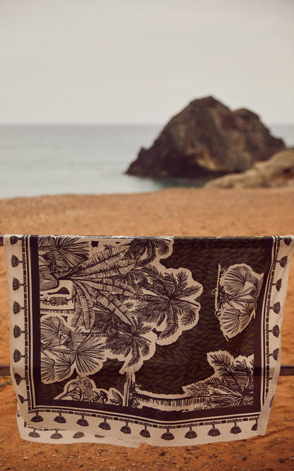 Vintage Print Beach Bikini Set