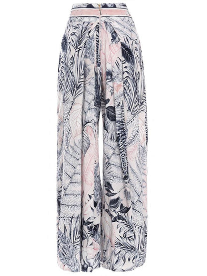 Printed Tank Top Beach Shorts Set