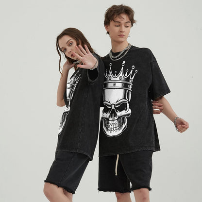 Unisex Vintage Solid Wash T-Shirts 2305101609