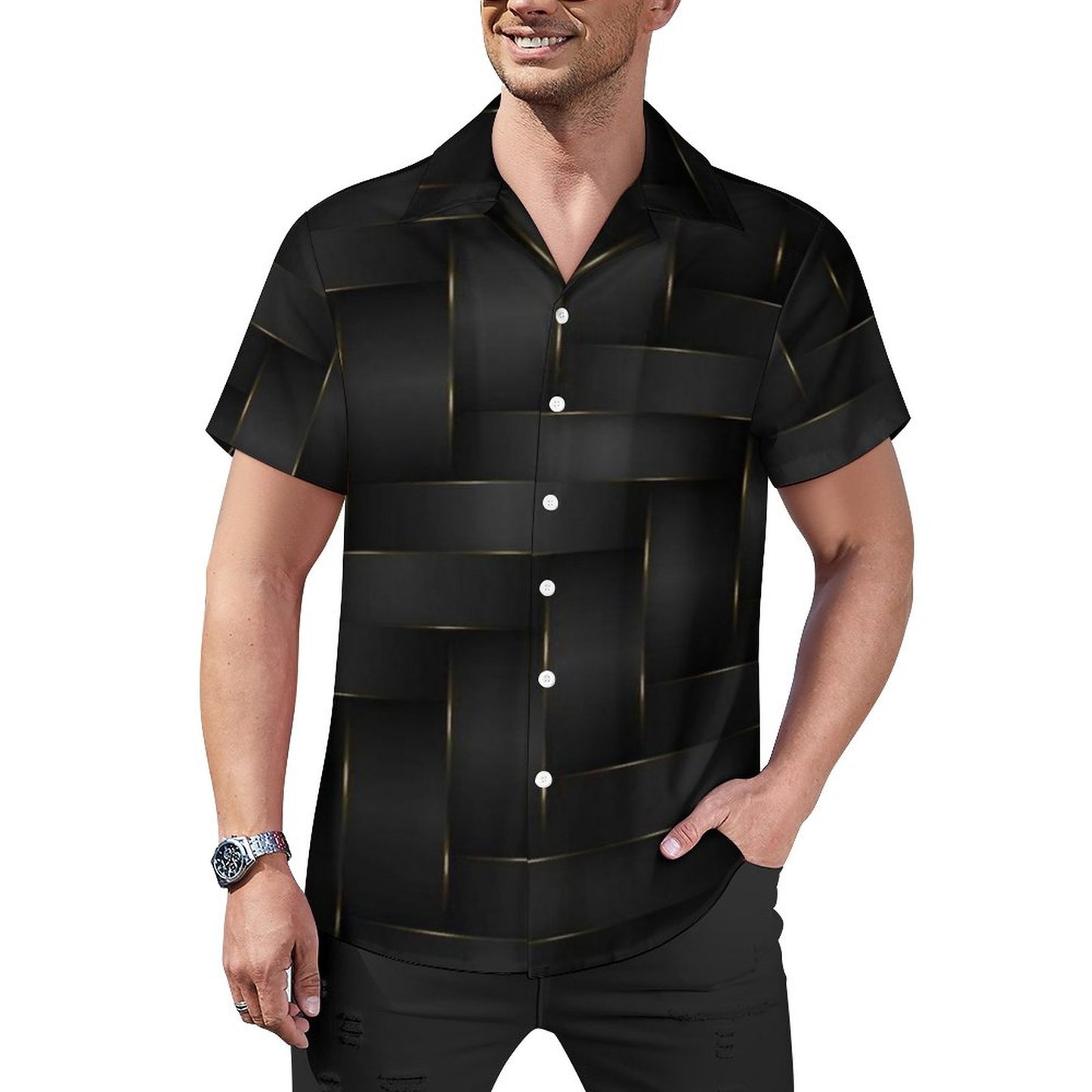 Men's Hawaiian Casual Short Sleeve Shirt 2305103891