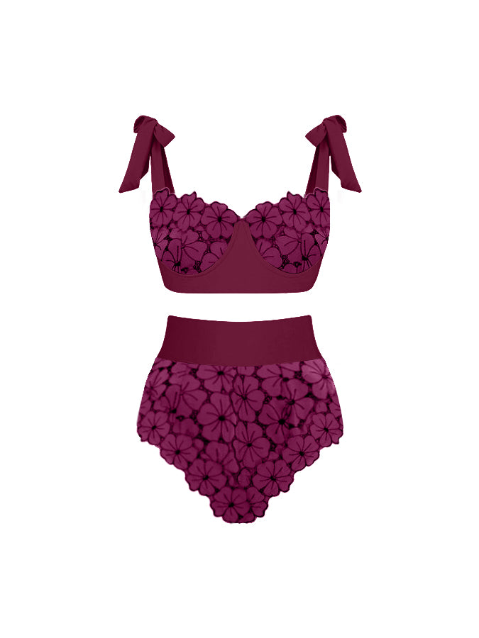 Petal Lace One-Piece Swimsuit