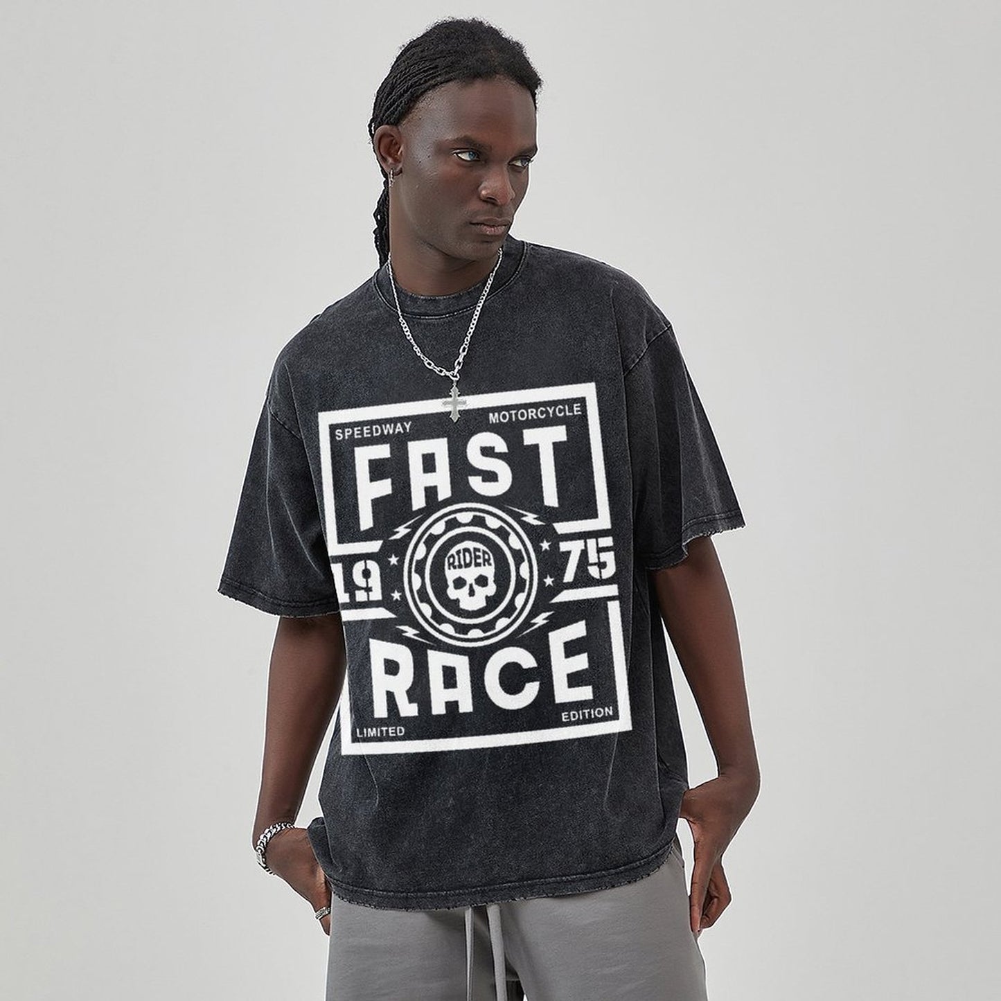 Unisex Vintage Solid Wash T-Shirts 2305102844