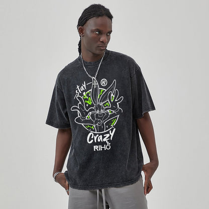Unisex Vintage Solid Wash T-Shirts 2305103529