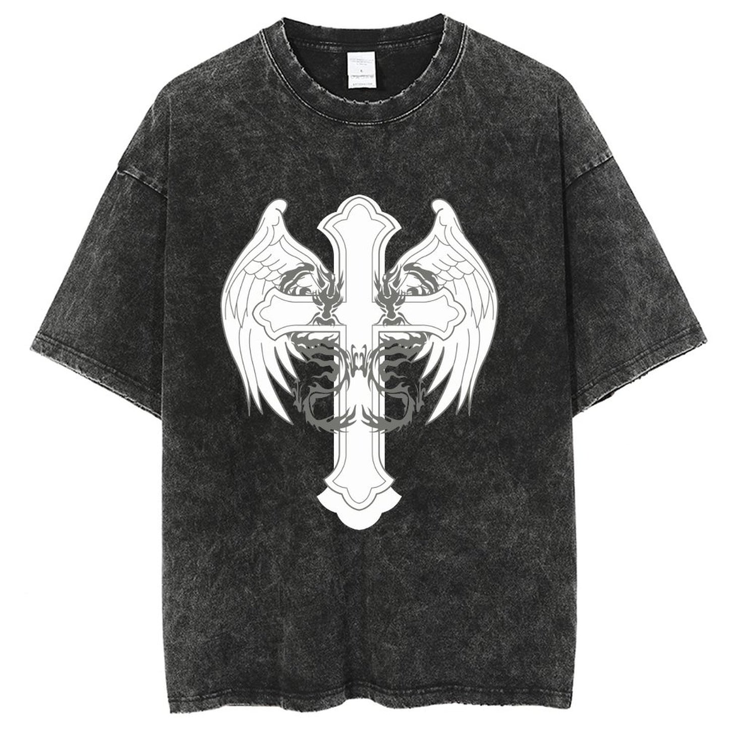 Unisex Vintage Solid Wash T-Shirts 2305102860