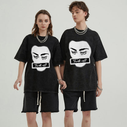 Unisex Vintage Solid Wash T-Shirts 2305102847