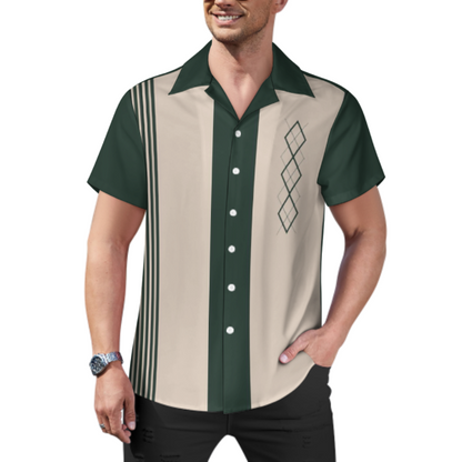 Men's Hawaiian Print Casual Shirt 2304104819