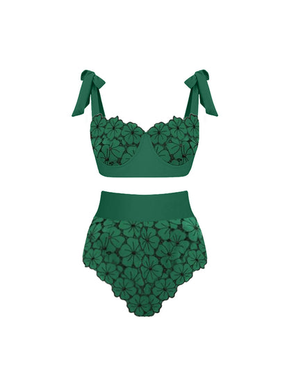 Petal Lace One-Piece Swimsuit