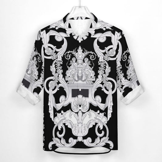 Men's Casual Printed Long Sleeve Shirt 2306103082