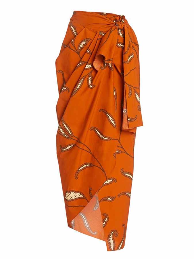 Ruffled Printed One Piece Swimsuit and Cover Up