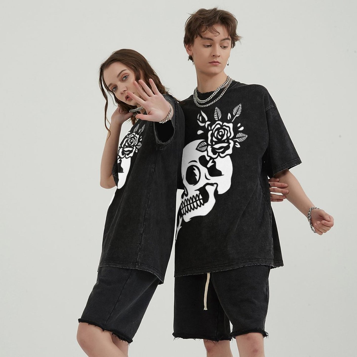 Unisex Vintage Solid Wash T-Shirts 2305101601