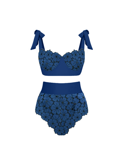 Petal Lace One-Piece Swimsuit