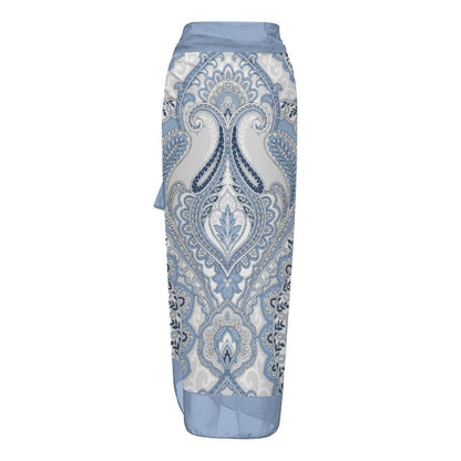 Casual Printed One-Piece Swimsuit And Cover Up 2305103387