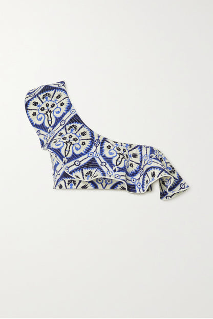 Fashion Ruched Printed Bikini
