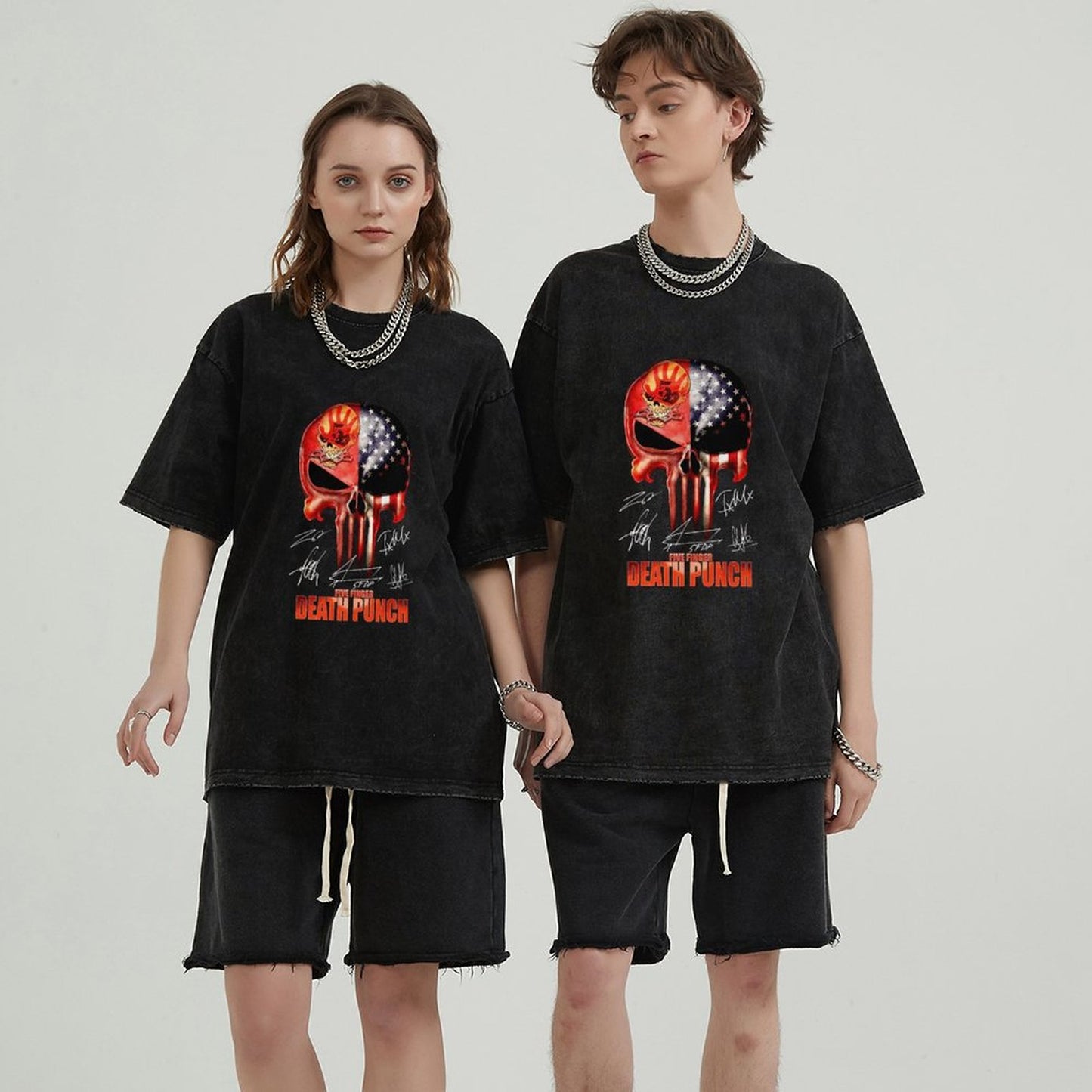 Unisex Vintage Solid Wash T-Shirts 2305104067