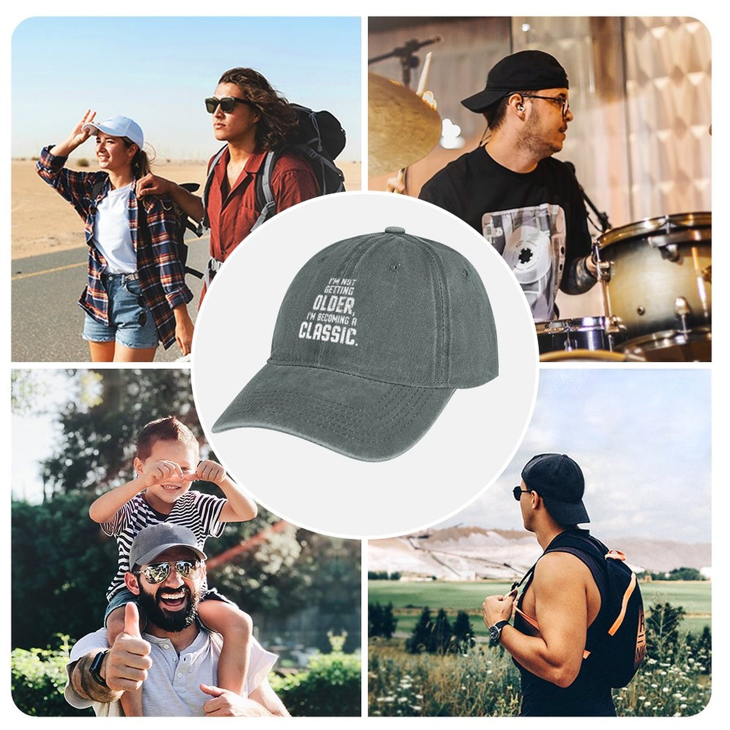 JOC Washed Denim Baseball Cap 2305102802