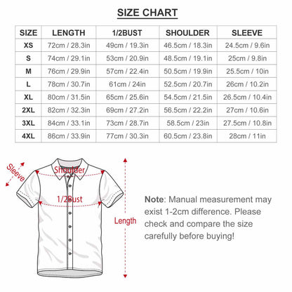 Men's Fashion Casual Printed Short Sleeve Shirts 2306100947