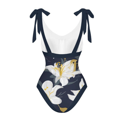 Casual Printed One Piece Swimsuit And Cover Up 2305105161
