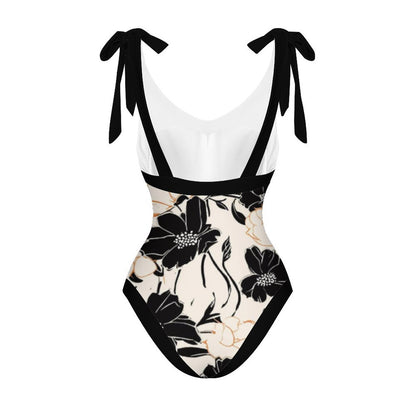 Casual Printed One Piece Swimsuit And Cover Up 2305104923