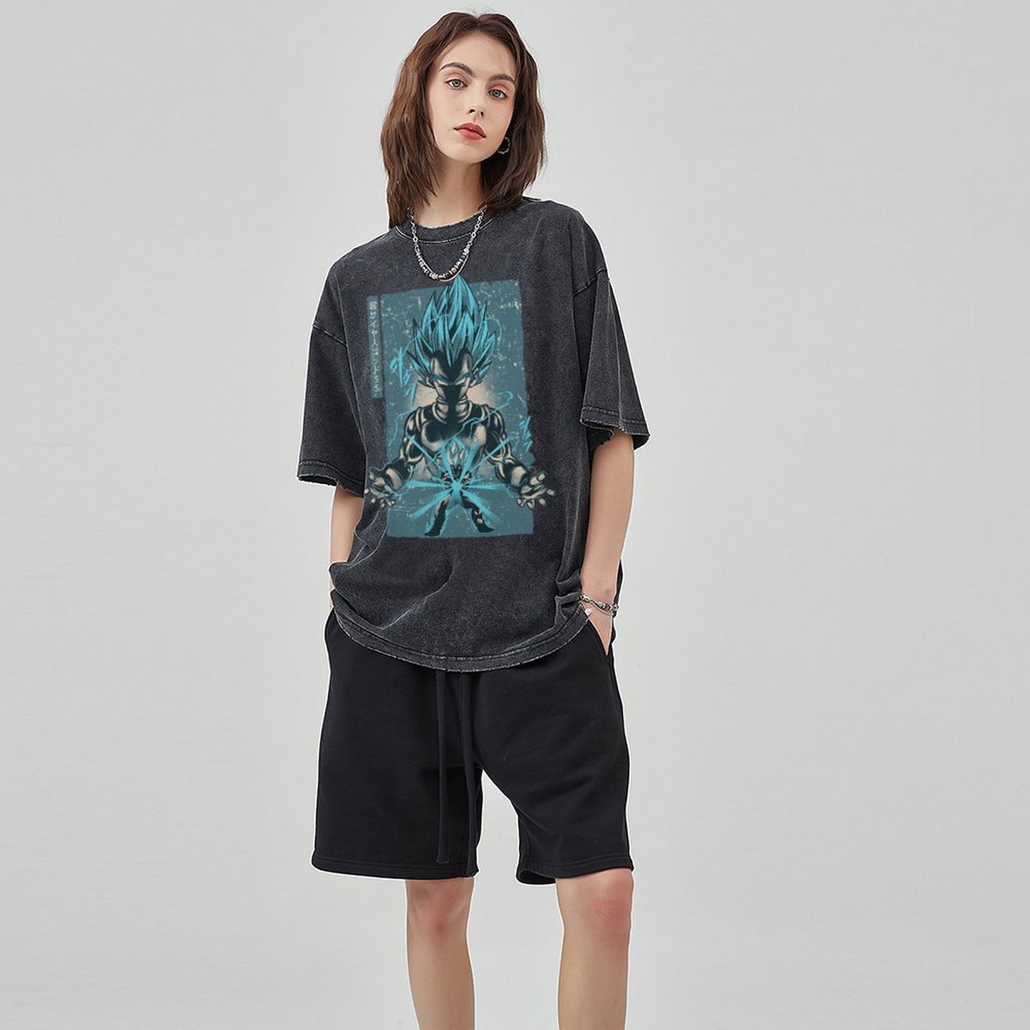 Unisex Vintage Solid Wash T-Shirts 2305102964