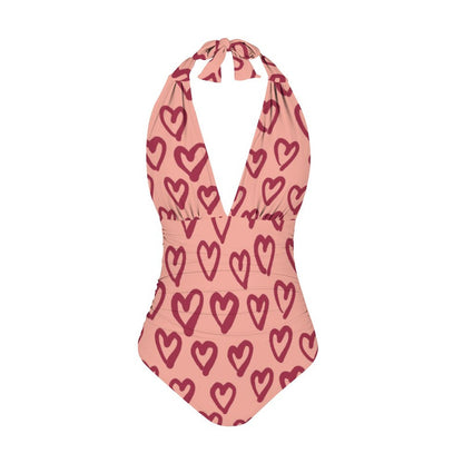 Casual Printed One Piece Swimsuit And Cover Up 2306103128