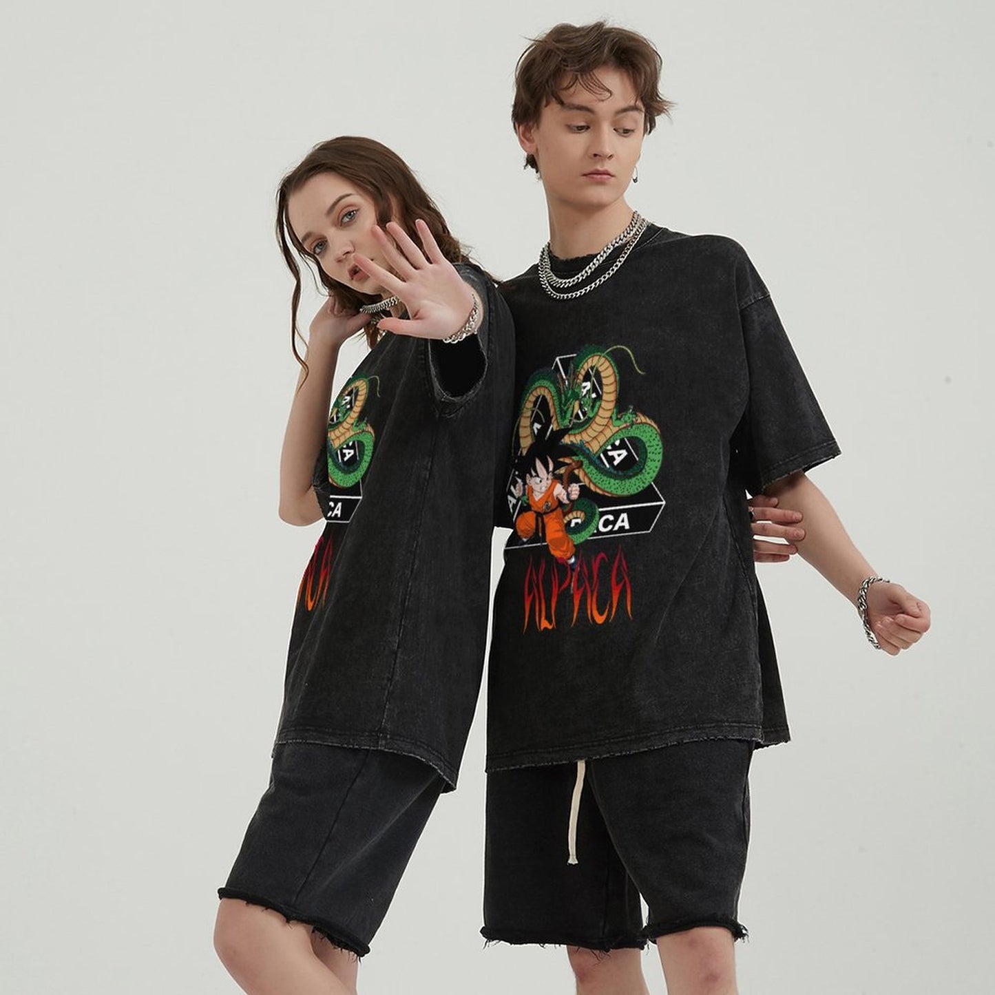 Unisex Vintage Solid Wash T-Shirts 2305103539