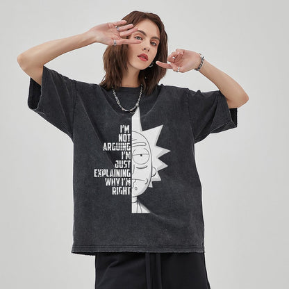 Unisex Vintage Solid Wash T-Shirts 2305103021