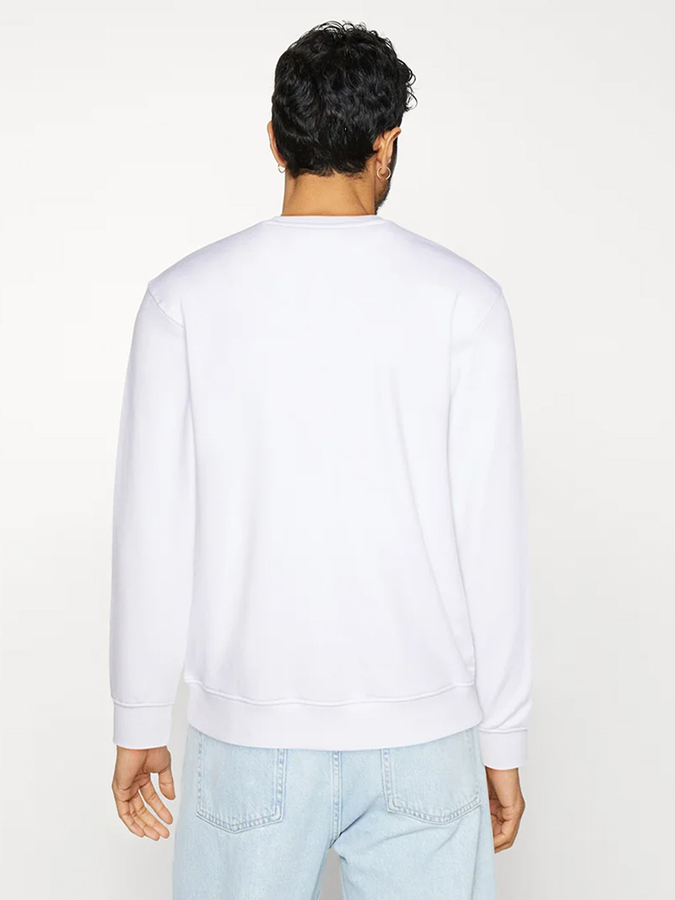 Unisex Round Neck Casual Peace Love Printed Long Sleeve Sweatshirt