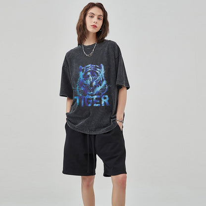 Unisex Vintage Solid Wash T-Shirts 2305101618