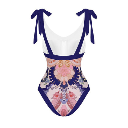 Casual Printed One Piece Swimsuit And Cover Up 2305105405